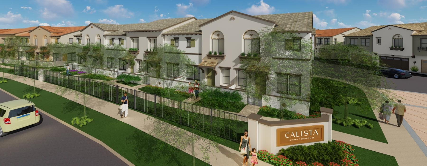 property rendering with entrance sign